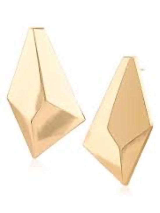Zara Jewelry - NWT Zara Geometric Raised Golden Earrings